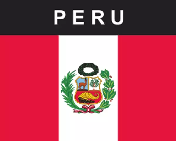Flaggenaufkleber Peru