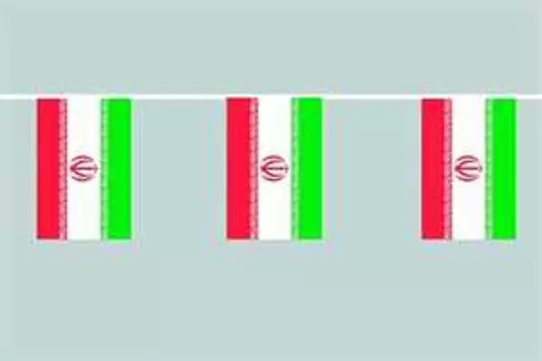 Flaggenkette Iran