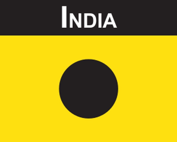 Flaggenaufkleber India