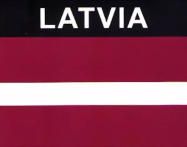 Flaggenaufkleber Lettland