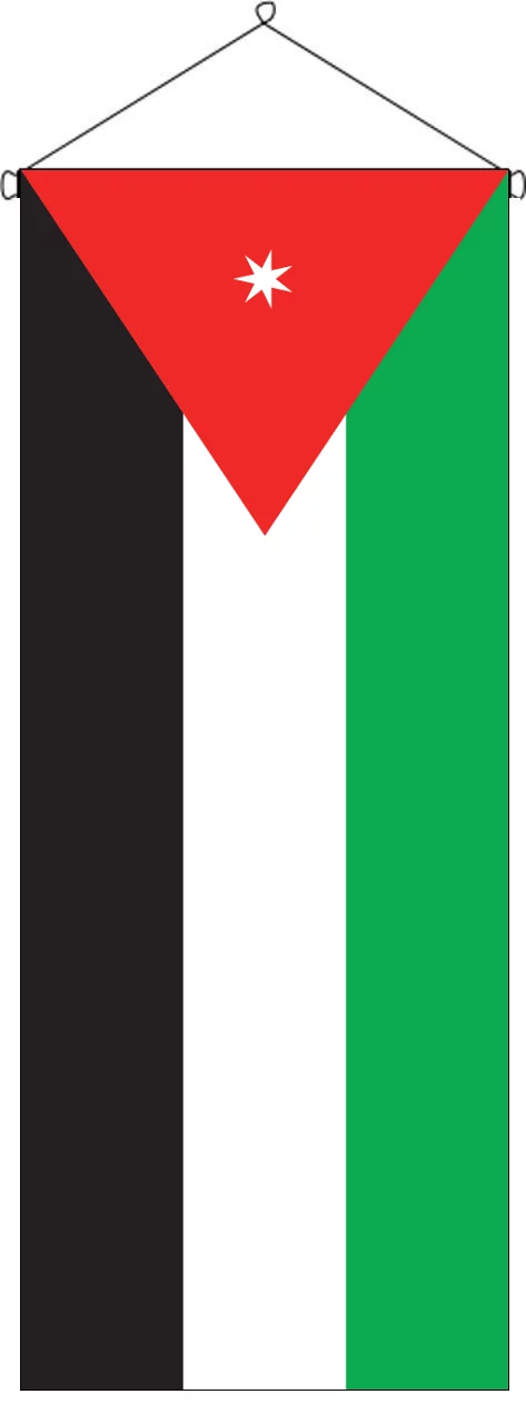Flaggenbanner Jordanien
