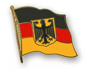 Flaggenpin Deutschland mit Adler