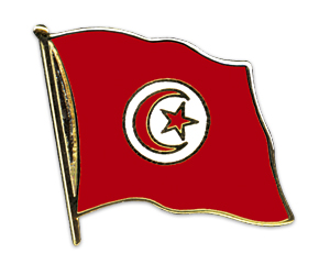 Flaggenpin Tunesien