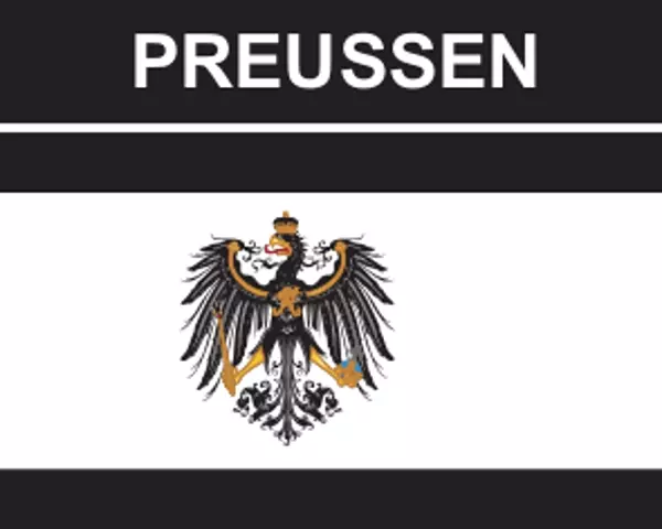 Flaggenaufkleber Preußen