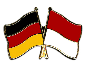 Freundschaftspin Deutschland Indonesien
