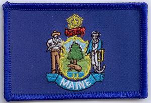 Flaggenaufnäher Maine