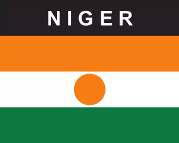 Flaggenaufkleber Niger