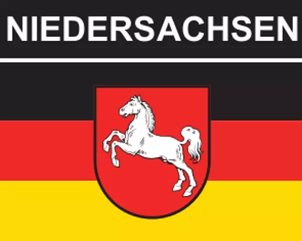 Flaggenaufkleber Niedersachsen