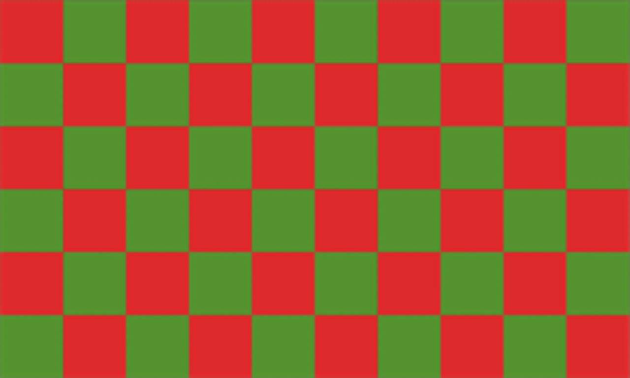 Flagge Karo Rot Grün