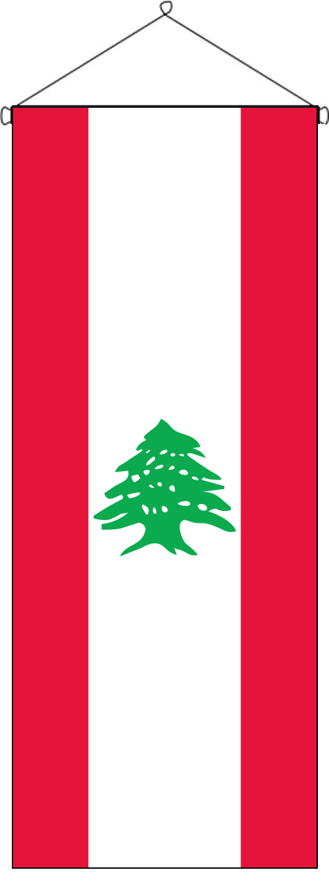 Flaggenbanner Libanon