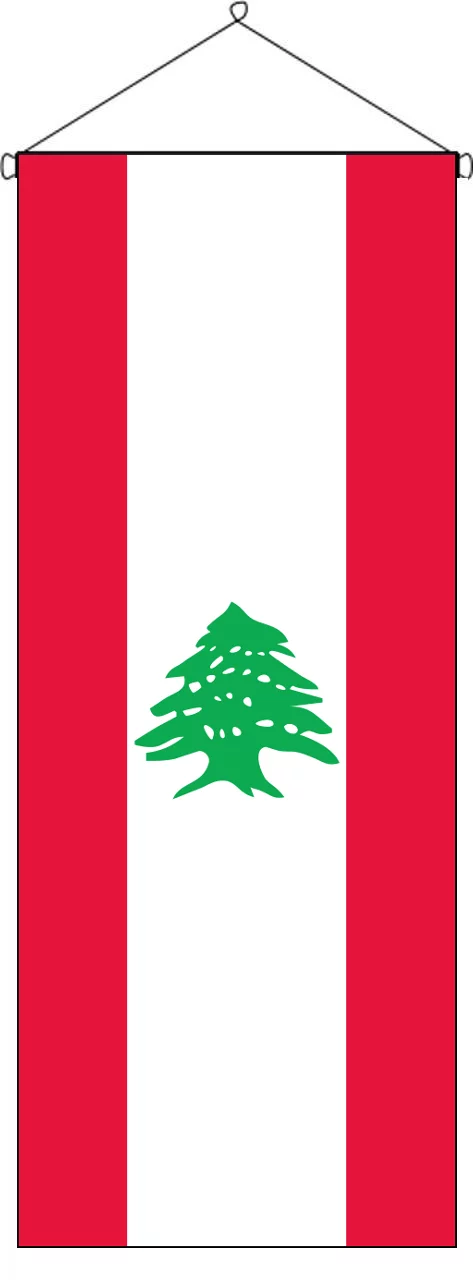 Flaggenbanner Libanon