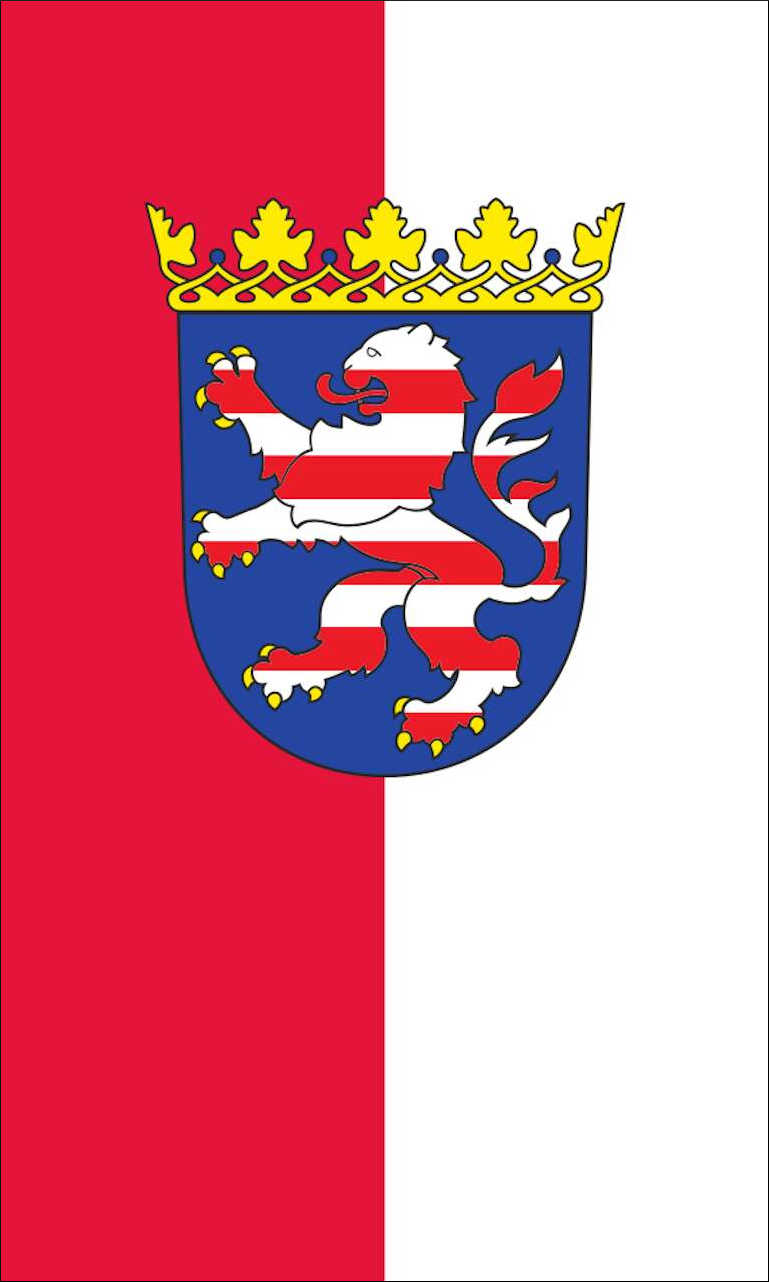 Tischbanner Hessen mit Wappen