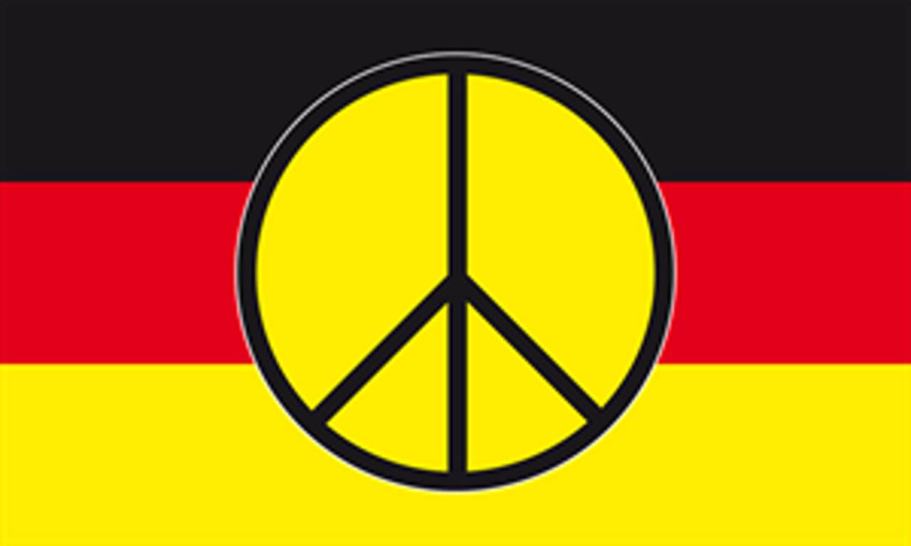 Flagge Deutschland Peace Zeichen