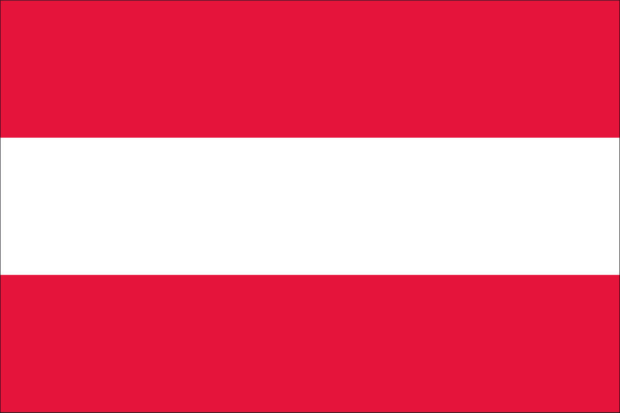 Flagge Österreich 80 g/m² ca. 30 x 45 cm