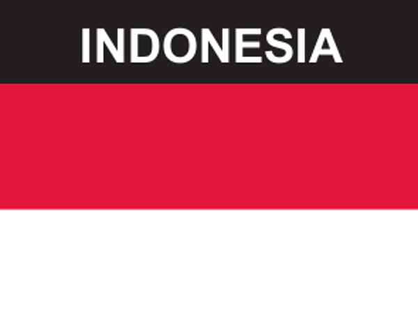 Flaggenaufkleber Indonesien