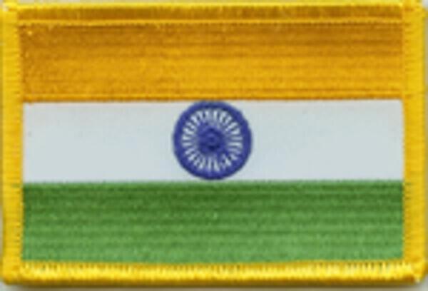 Flaggenaufnäher Indien
