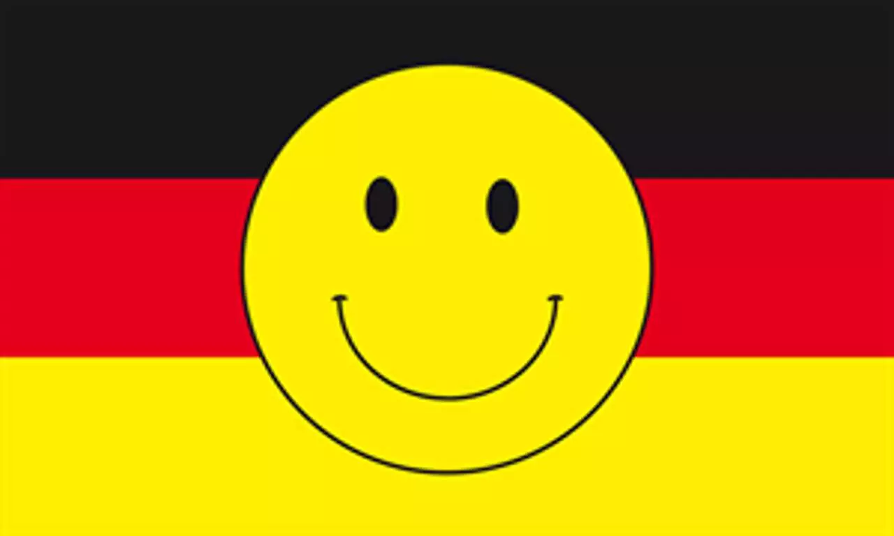 Flagge Deutschland mit Smiley