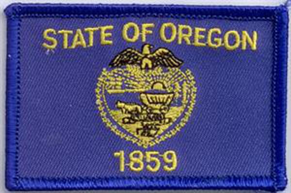 Flaggenaufnäher Oregon