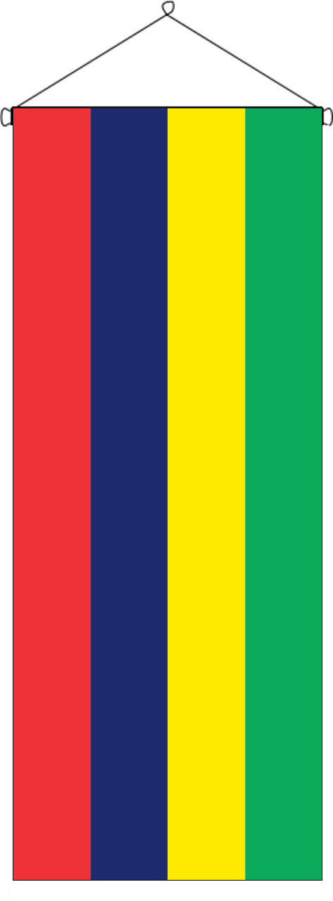 Flaggenbanner Mauritius