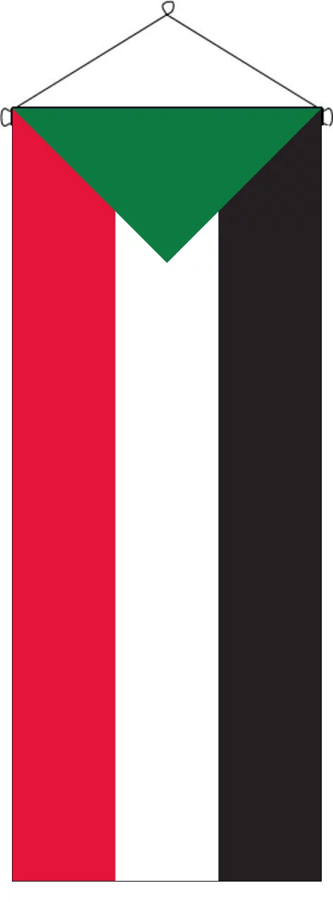 Flaggenbanner Sudan