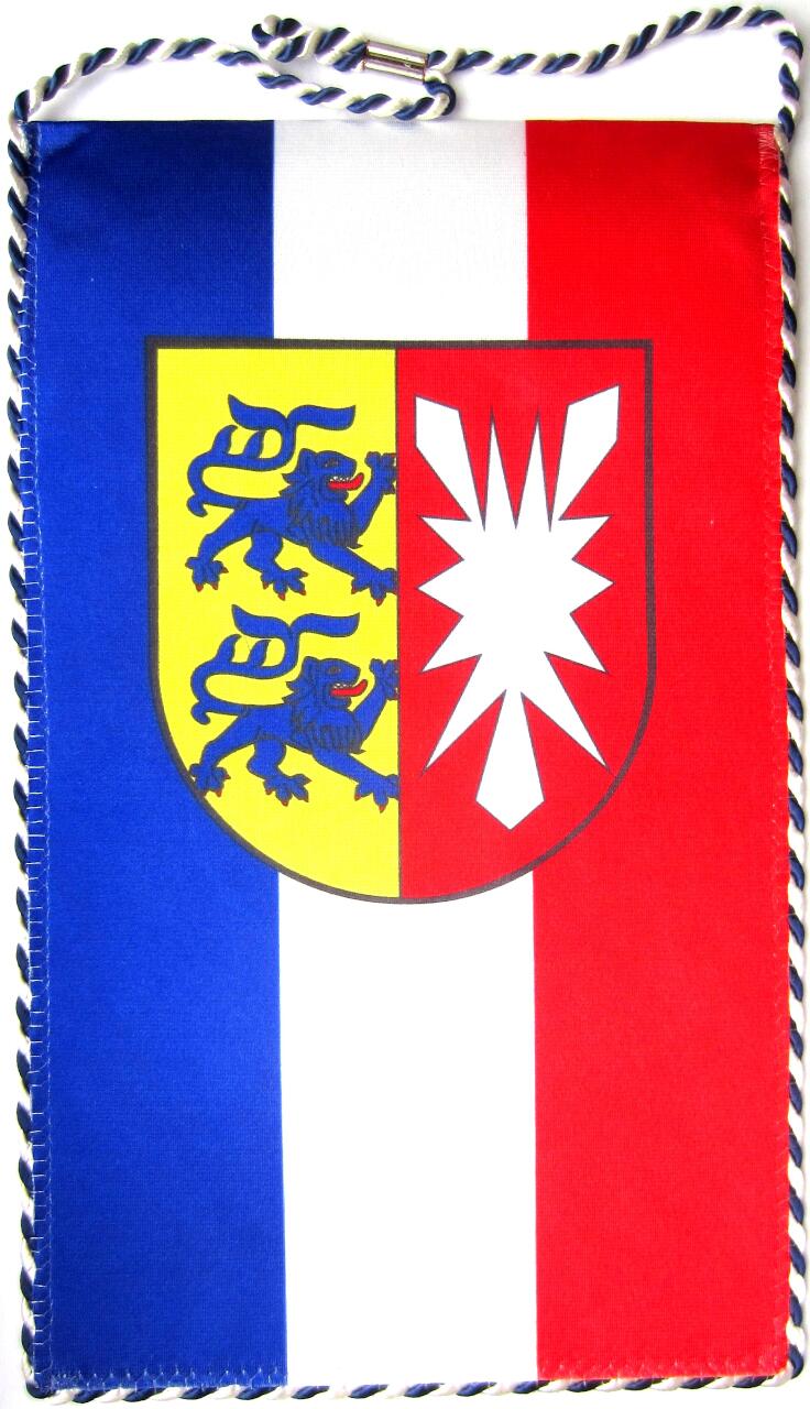 Tischbanner Schleswig-Holstein mit Wappen Foto