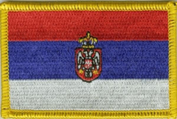 Flaggenaufnäher Serbien