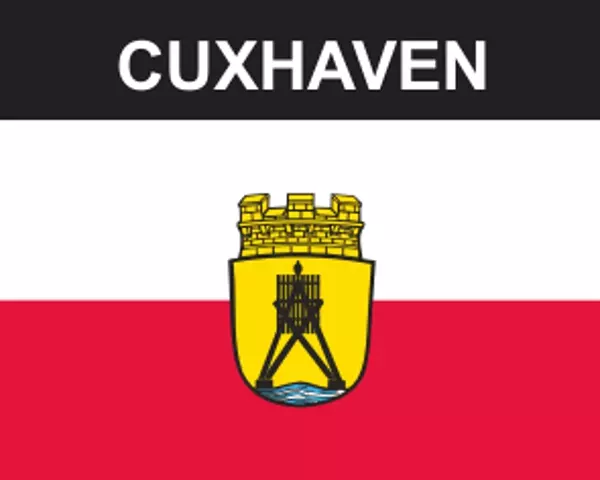 Flaggenaufkleber Cuxhaven