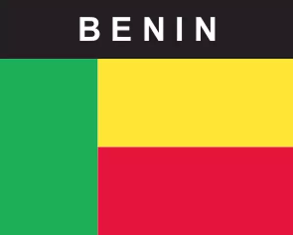 Flaggenaufkleber Benin