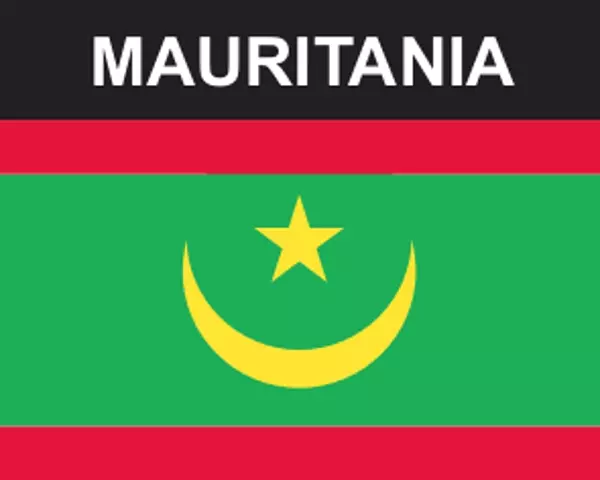 Flaggenaufkleber Mauretanien