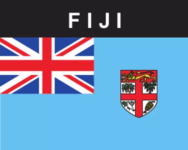 Flaggenaufkleber Fidschi