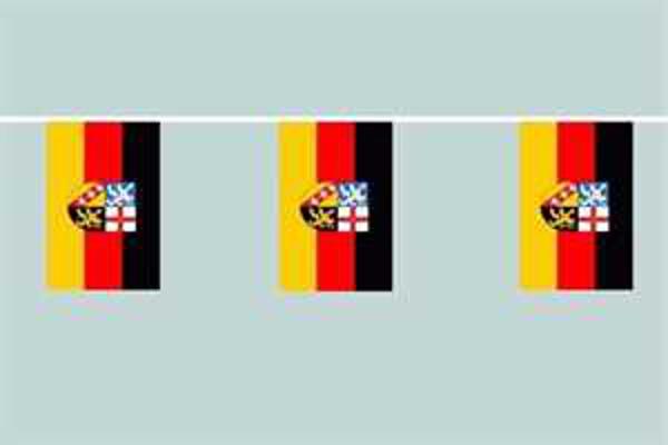 Flaggenkette Saarland 6 m 8 Flaggen