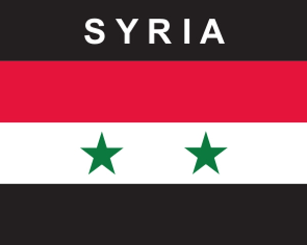 Flaggenaufkleber Syrien