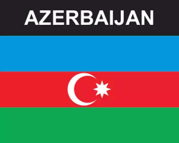 Flaggenaufkleber Aserbaidschan