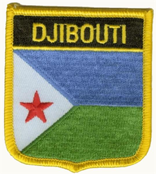 Flaggenaufnäher Dschibuti