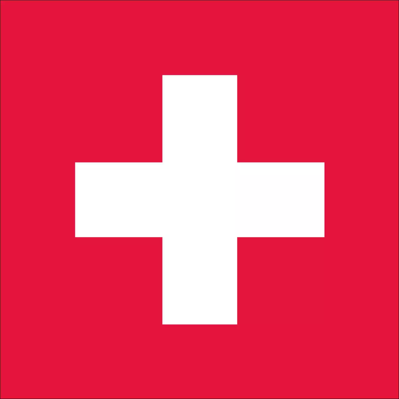 Flagge Schweiz quadratisch