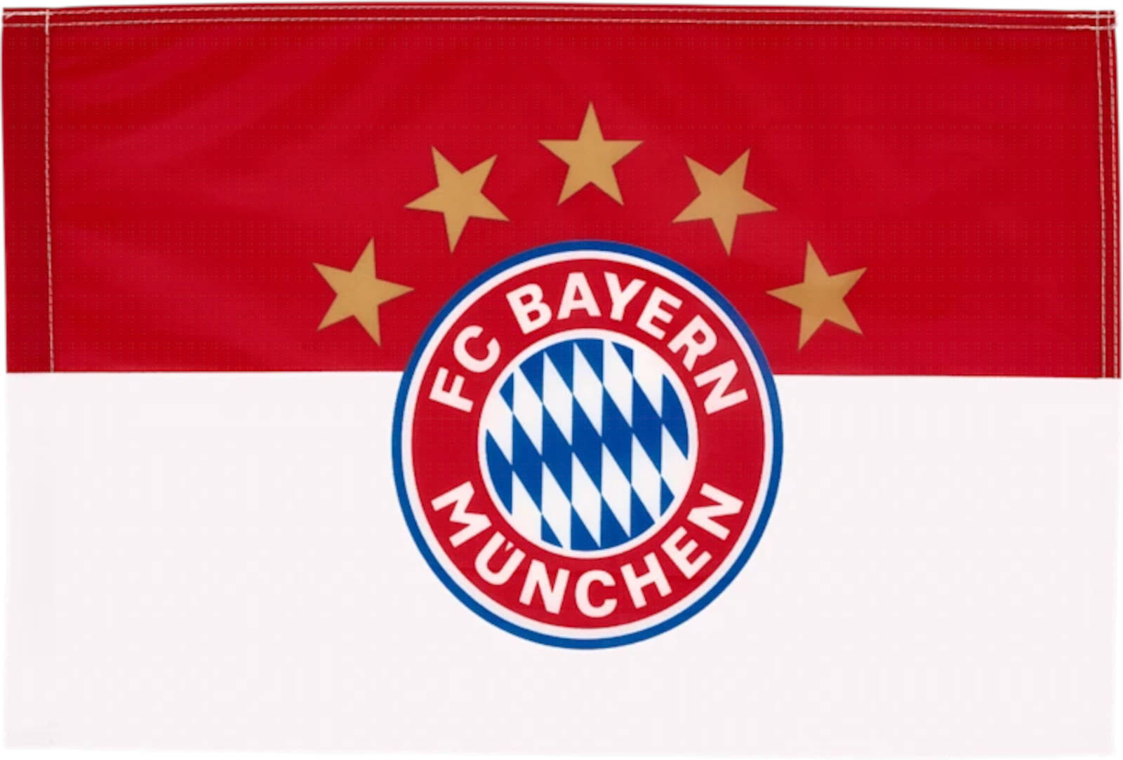 FC Bayern München Schwenkflagge Logo 5 Sterne groß