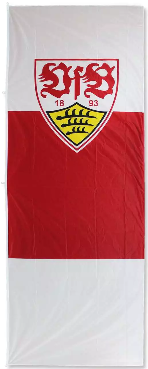 VfB Stuttgart Hissflagge Hochformat