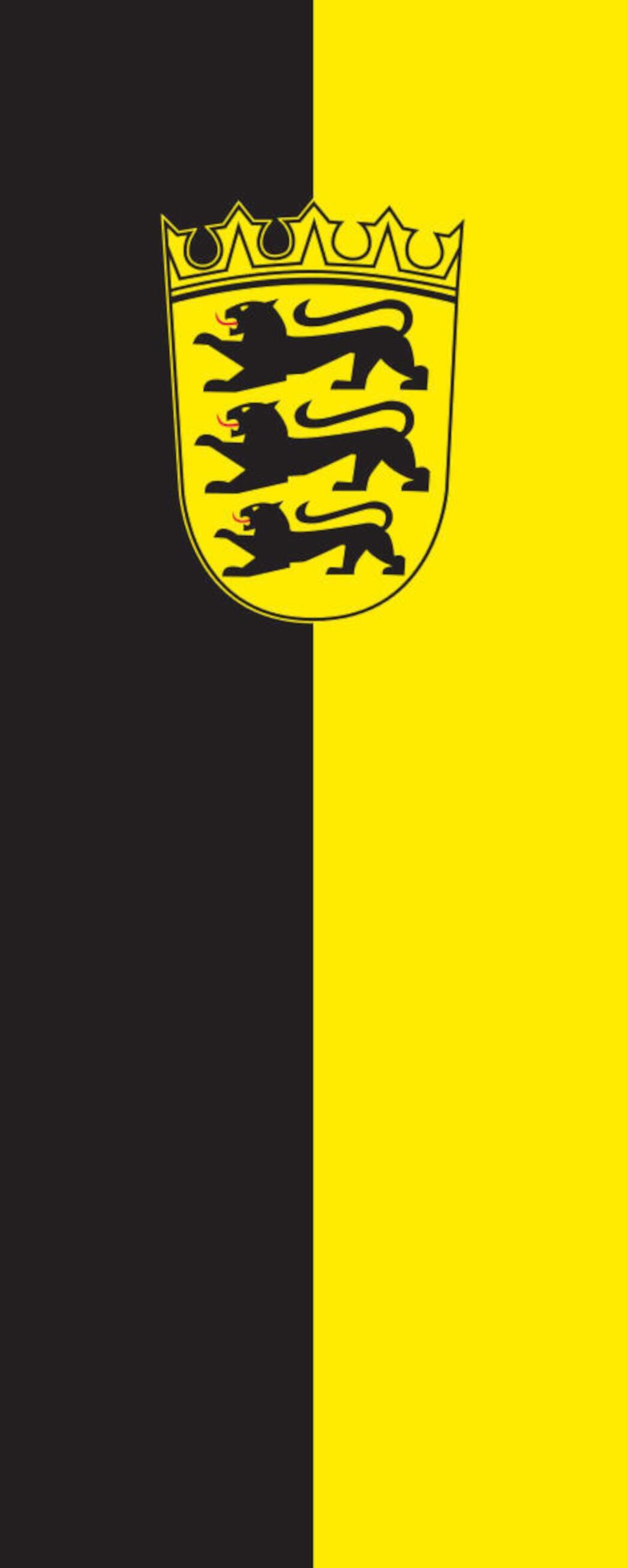 Flagge Baden-Württemberg mit Wappen