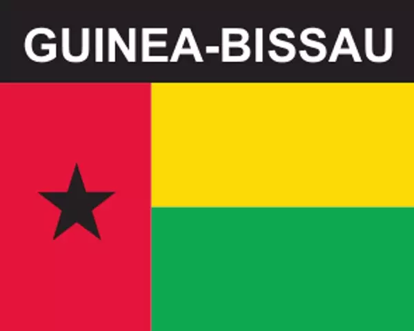 Flaggenaufkleber Guinea-Bissau