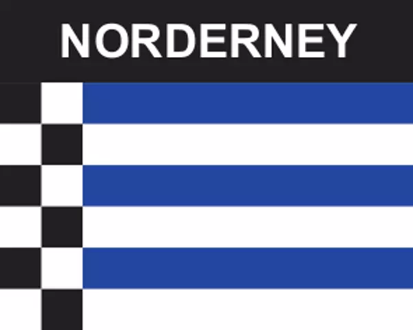 Flaggenaufkleber Norderney