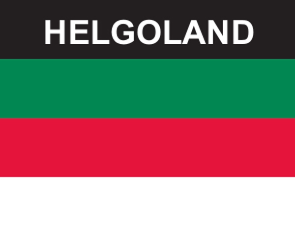 Flaggenaufkleber Helgoland