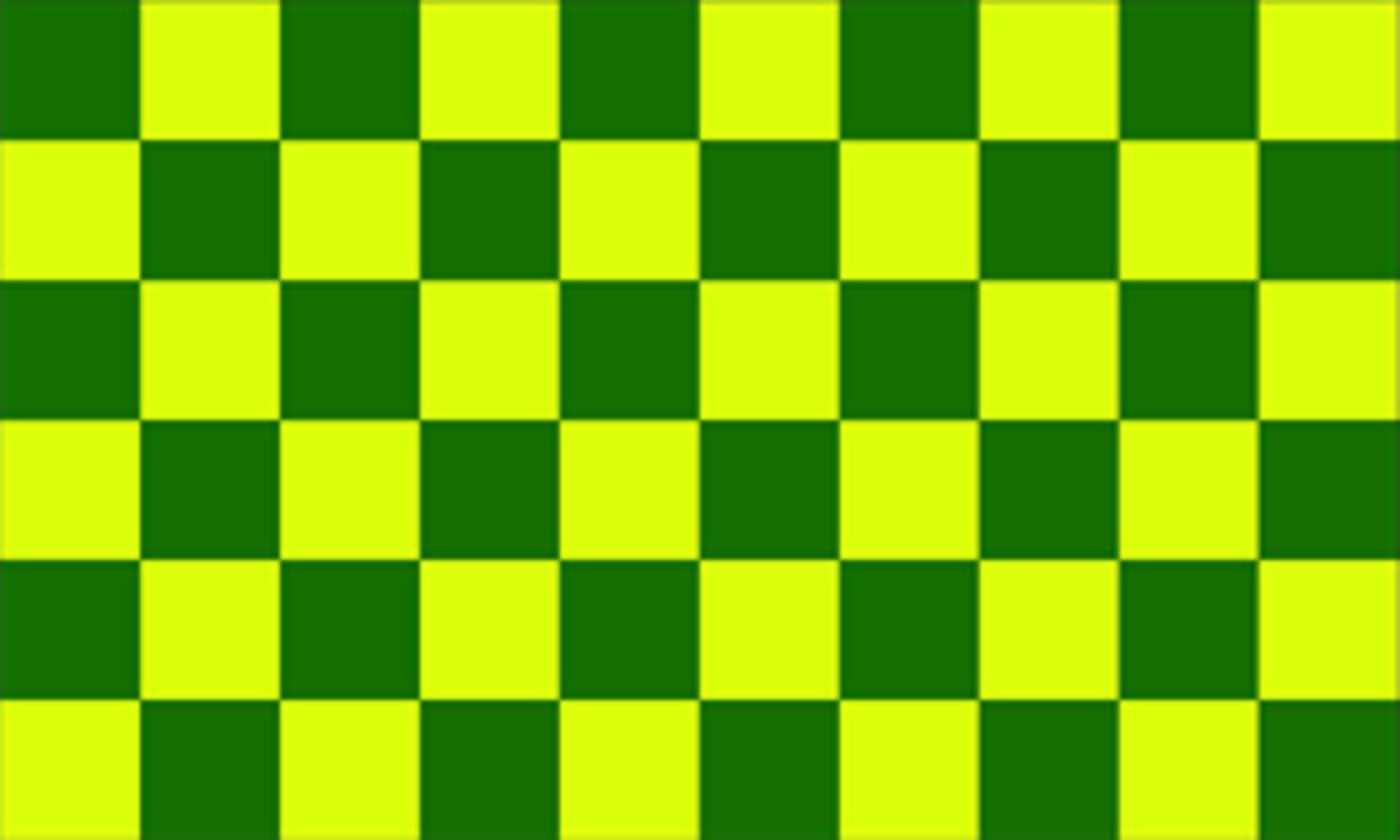 Flagge Karo Gelb Grün