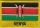 Flaggenaufnäher Kenia mit Schrift